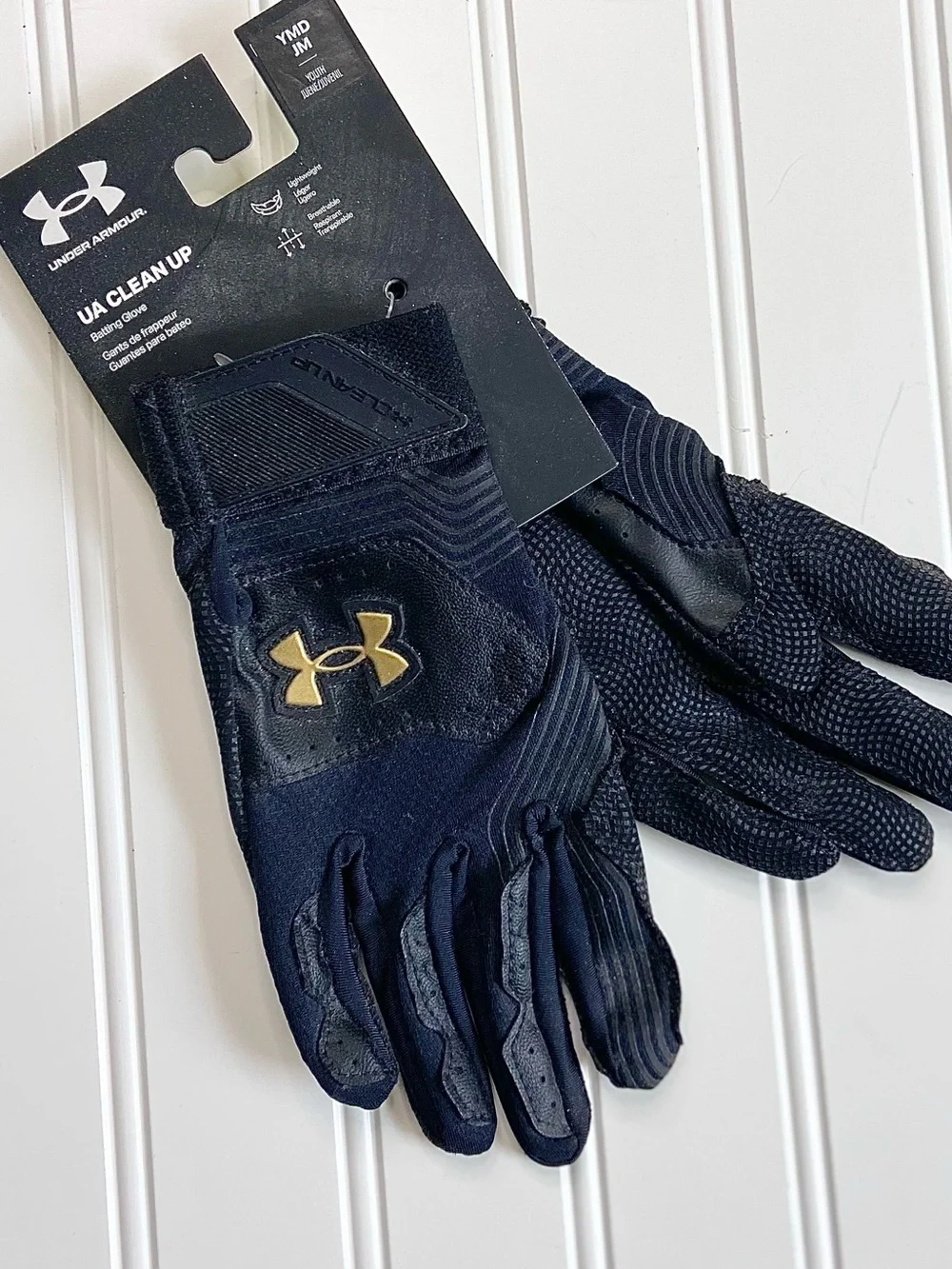 NWT UA Cleanup Youth Batting Gloves